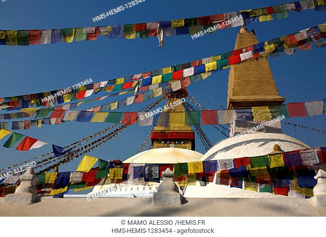 Nepal, Kathmandu Valley, listed as World Heritage by UNESCO, Kathmandu, Boudhanath Stupa