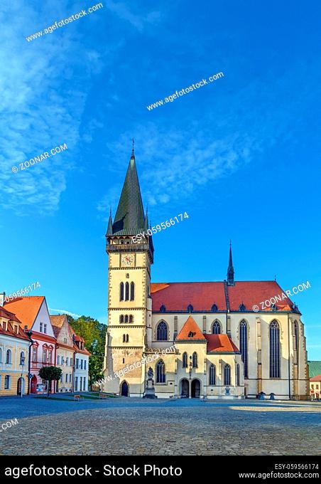 Basilica of St Giles in Bardejov, Slovakia, is a Gothic sacral building, which is situated in the northern part of the Town-Hall square