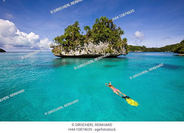 Schnorcheln in den Rock Islands, Mikronesien, Palau, Snorkeling Rock Islands, Micronesia, Palau