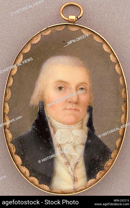 Author: John Ramage. Portrait of Augustine Taylor - 1777/94 - John Ramage American, born Ireland, 1748'1842. Watercolor on ivory. 1777'1794
