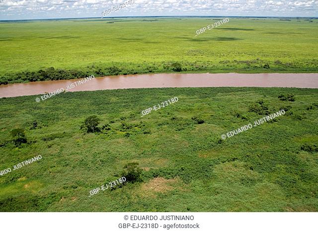 Landscape, Miranda River, Corumbá, Mato Grosso do Sul, Brazil