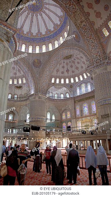 Sultanahmet Camii Blue Mosque interior