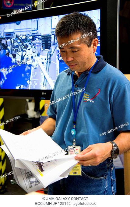 Japan Aerospace Exploration Agency (JAXA) astronaut Koichi Wakata, Expedition 38 flight engineer and Expedition 39 commander