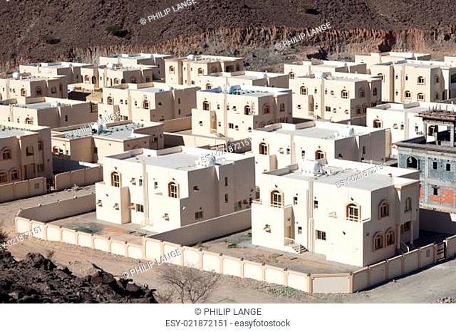 New residential buildings in Khor Fakkan, Fujairah, United Arab Emirates