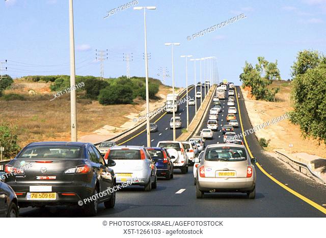 Israel Traffic pileup