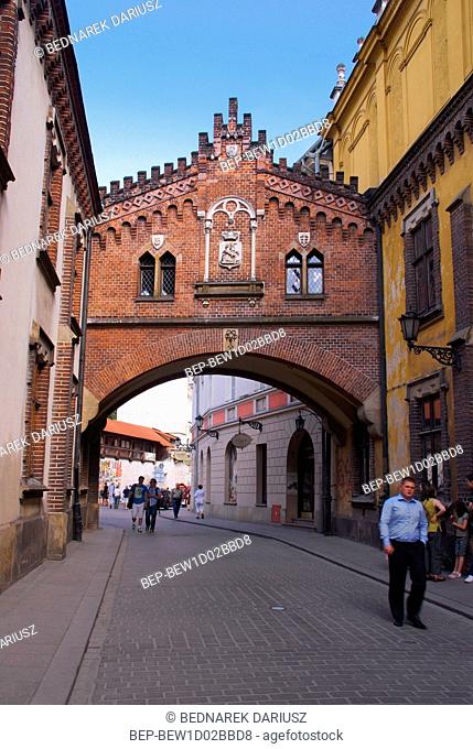 The gate to the descent of the Czartoryski Princes. Cracow, Lesser Poland Voivodeship, Poland