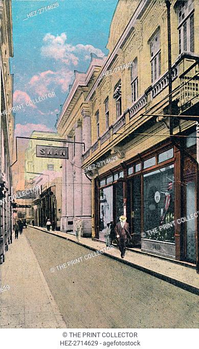 'Obispo Street, Havana, Cuba', c1910. Creator: Unknown