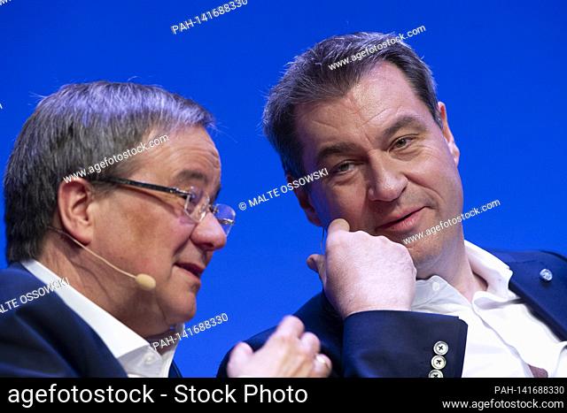 Power struggle between Markus SOEDER (Prime Minister Bavaria and CSU Chairman) and Armin LASCHET. Archive photo: Armin LASCHET