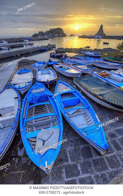 The little port of Aci Trezza, Sicily, Italy