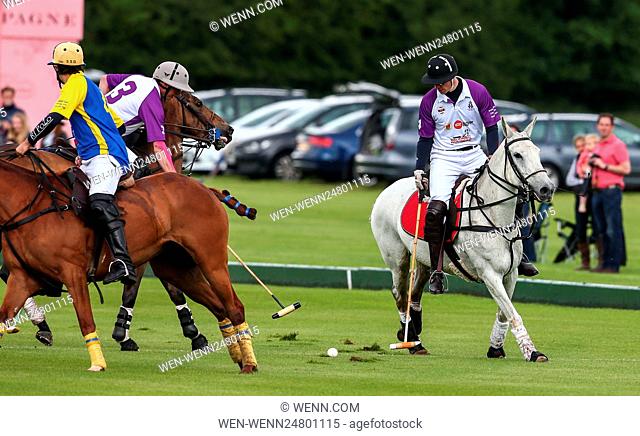 Prince William plays in The Jerudong Park Trophy final at Cirencester Park Polo Club Featuring: Prince William Where: Cirencester