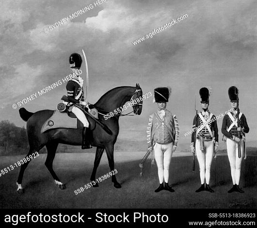 The Queen's Pictures: Old Masters From the Royal CollectionGeorge Stubbs 1724-1806 Soldiers of the Tenth Light Dragoons, 1793.oil on canvas 102