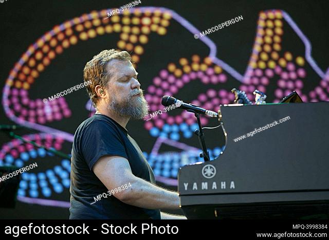 John Grant performs Nights of the botanist concert at Real Jardín Botánico UCM on July 5, 2022 in Madrid, SPAIN