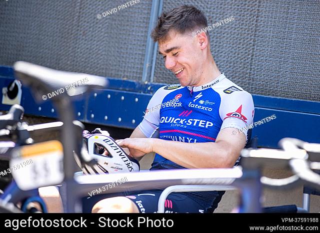 Dutch Fabio Jakobsen of Quick-Step Alpha Vinyl pictured during the third rest day of the Tour de France cycling race, in Carcassonne, France