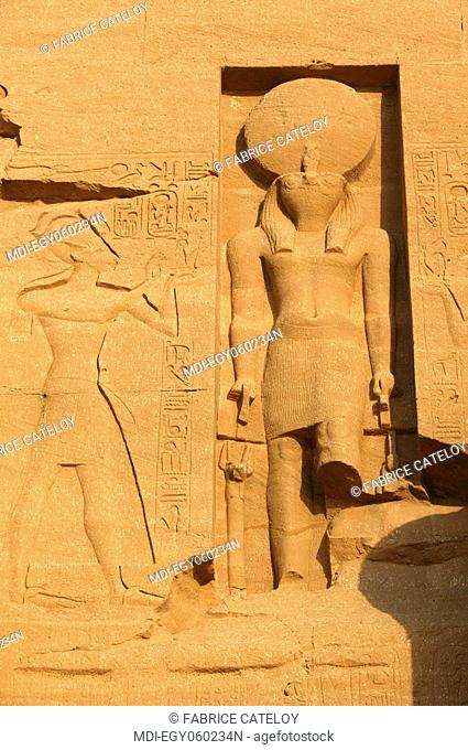 The Temple of Ramesses II - Statue of Re-Harakhte