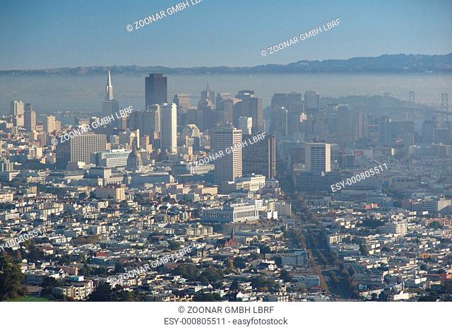 View from the Twin Peaks in San Francisco