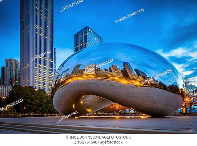 Cloud Gate is a public sculpture by Indian-born British artist Anish Kapoor, that is the centerpiece of AT&T Plaza at Millennium Park in the Loop community area...