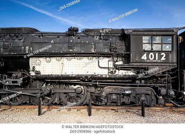 USA, Pennsylvania, Scranton, Steamtown National Historic Site, Union Pacifc Locomotive 4012, one of the world's largest steam locomotives, 1