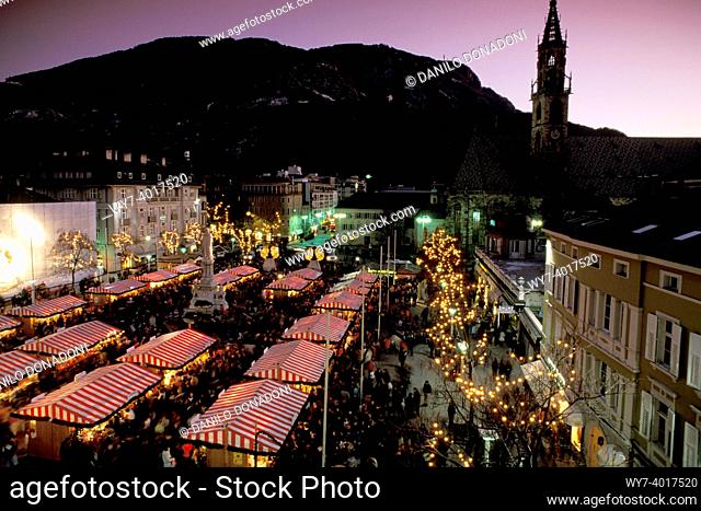 christmas market, bolzano, italy