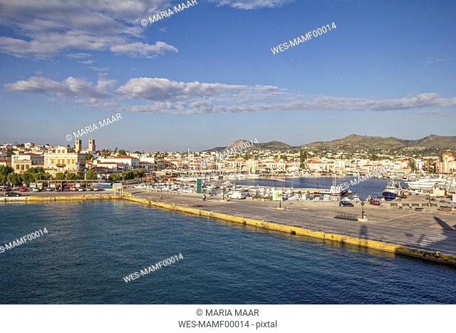 Greece, Aegina, view to harbour