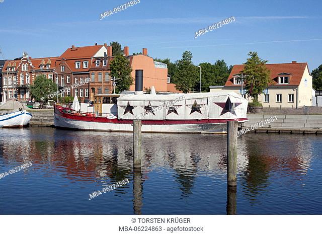 Greifswald, museum harbor at the River Ryck