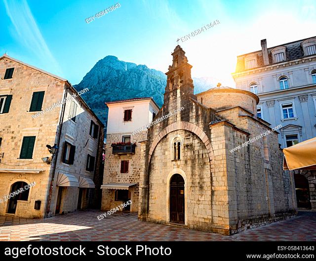 Church of saint Luke in the old town of Kotor