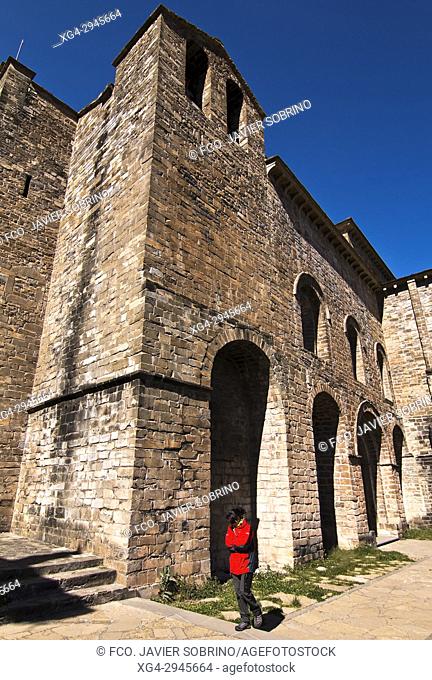 Romanesque Monastery. San Pedro de Siresa. Valle de Hecho. Aragonese Pyrenees. Huesca Province. Spain
