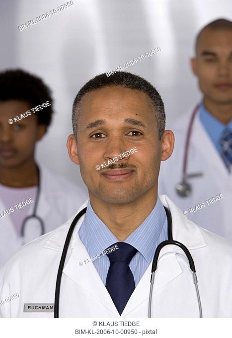 Portrait of multi-ethnic doctors