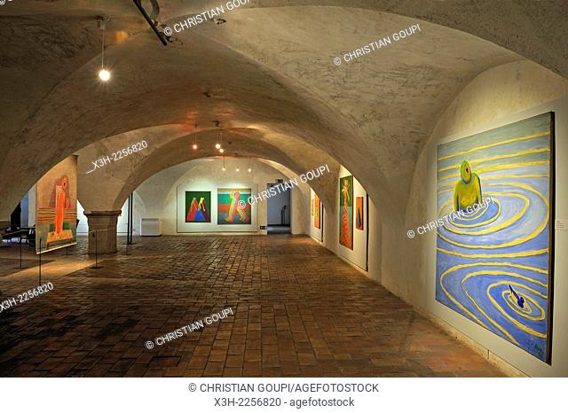 temporary exhibition of works by Jiri Sopko, Egon Schiele Art Centrum, Cesky Krumlov, South Bohemia, Czech Republic, Europe