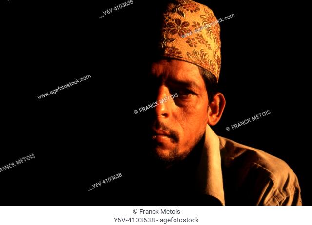 Portrait of a nepalese man ( Teraï region, Nepal)
