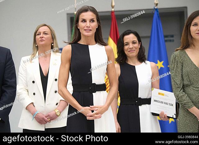 Queen Letizia of Spain, Inmaculada Vivas Teson attends Presidency of the 30th meeting of the Council of the Royal Board of Trustees on Disability and of the...