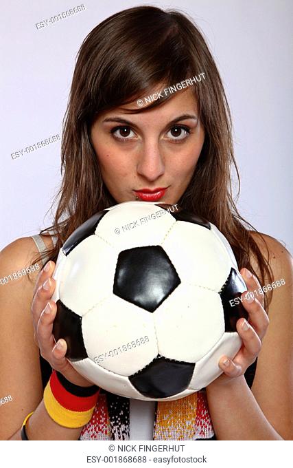 Serious German Soccer Fan Girl