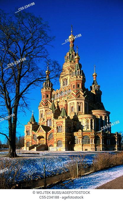 St. Peter and Paul's cathedral. Petrodvorets. St. Petersburg. Russia