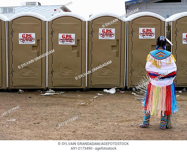 USA, Arizona, Navajo reservation, Window Rock the capital during the annual september fair