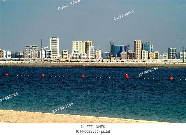 United Arab Emirates, Sharjah, view from Dubai