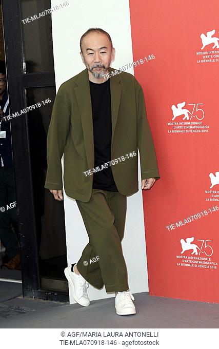 Shinya Tsukamoto during 'Zan ( Killing )' photocall, 75th Venice International Film Festival, Italy - 07 Sep 2018