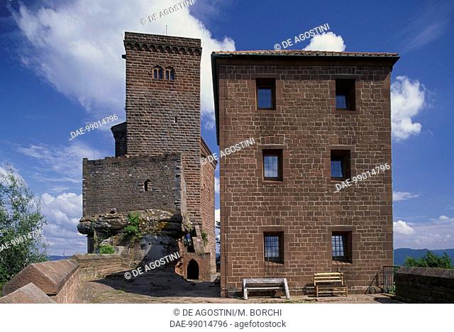 Tower of Trifels Castle, Annweiler am Trifels, Rhineland-Palatinate, Germany
