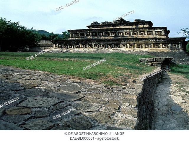 View of Building C, El Tajin (Unesco World Heritage List, 1992), Veracruz, Mexico. Classic Veracruz culture (or Gulf Coast Classic culture), 3rd-13th century
