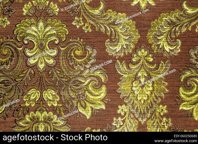 Vintage Fashionable Wallpaper or Textile Texture with Floral Ornamen