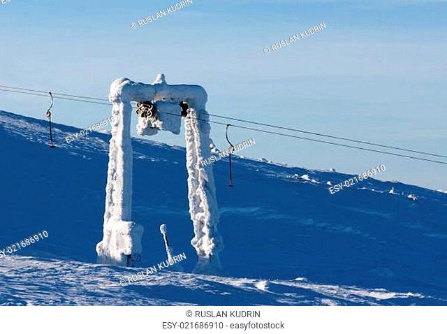 support the ski lift
