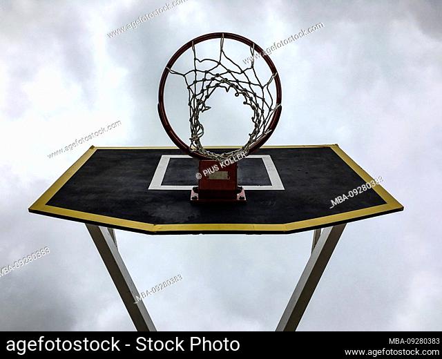 Basketball hoop, Male, Maldives, Asia