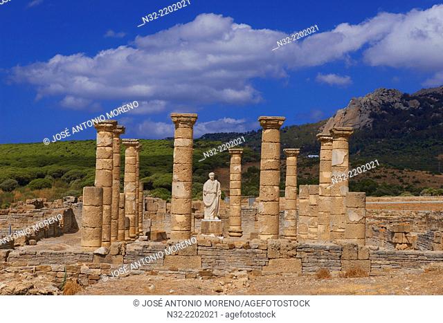 Bolonia, Baelo Claudia, Archaeological site , Old roman city , Strait of Gibraltar Natural Park, Costa de la Luz, Cadiz, Andalusia, Spain, Europe