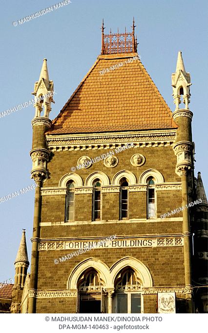 Oriental Insurance building at Flora Fountain ; Bombay Mumbai ; Maharashtra ; India