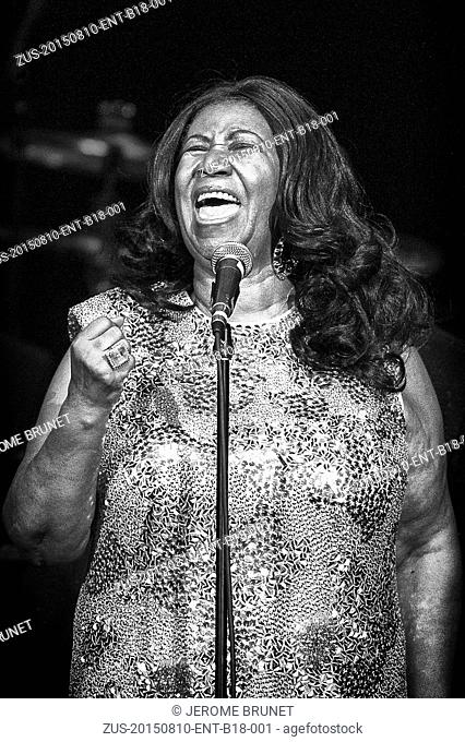 Aug 11, 2015: American soul, R&B, pop and gospel singer, songwriter ARETHA FRANKLIN, 22 (Aretha Louise Franklin, born Memphis, Tennessee, March 25, 1942)