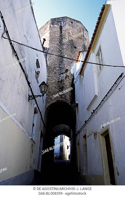 Tower of the fortifications in the city of Elvas (Unesco World Heritage List, 2012), Alentejo, Portugal