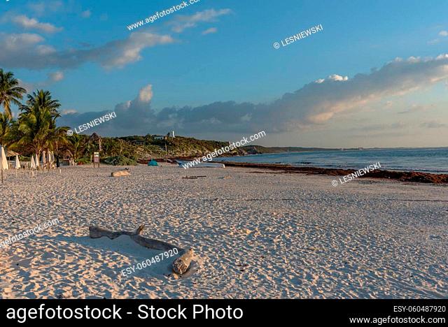 Sunrise on Tulum Beach, Quintana Roo, Mexico