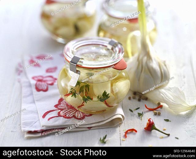 Pickled garlic