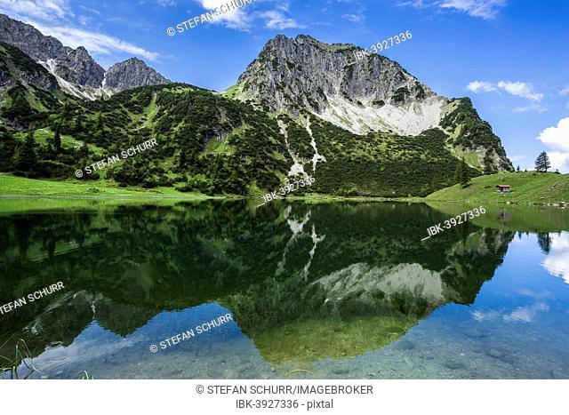 Rubihorn, Geisalptal, Allgäu Alps, Unterer Gaisalpsee lake, Bavaria, Germany