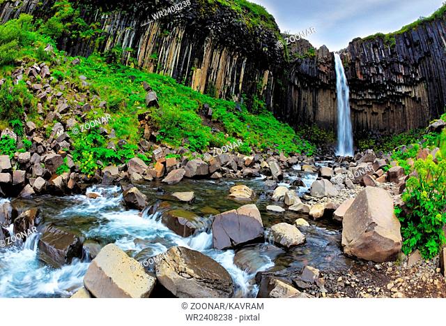 The waterfall Svartifoss