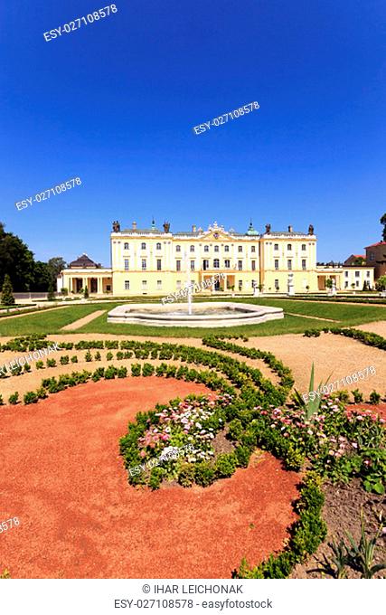 Photo Branicki Palace 1689-1771, located in the city of Bialystok. Poland