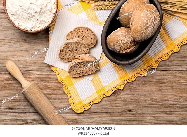 Bread rye spikelets